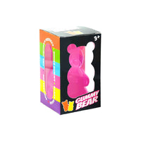 Pink bear squish with box