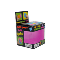 Purple squish cube with box