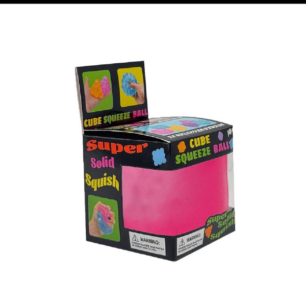Pink Squish Cube